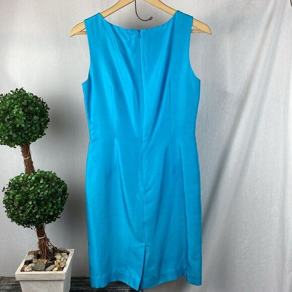 Talbots 100% Silk Sleeveless Dress & Jacket Set 10P - Picture 4 of 8